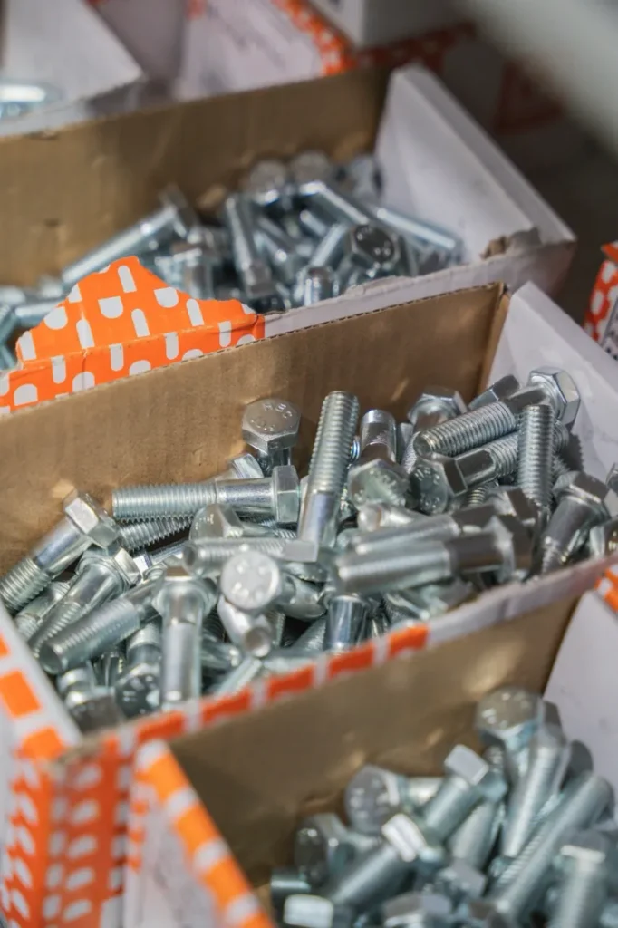 Bulk stock of hex bolts at Select Fasteners Heatherbrae