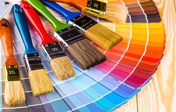 Brushes and Colour Palette — Building Supplies in Heatherbrae, NSW
