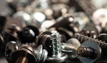 Closeup View of Mini Screw — Building Supplies in Cessnock, NSW