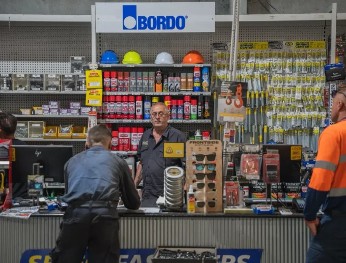 Customers being served at the Select Fasteners trade counter