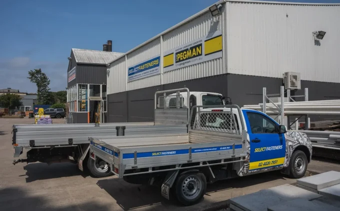 Select Fasteners store in Heatherbrae with the company tray ute out front